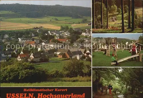 Usseln Teilansicht Waldwege Kinderspielplatz Kat. Willingen (Upland)