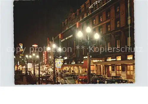 Bruxelles Bruessel Place de Brouckere la nuit Kat. 