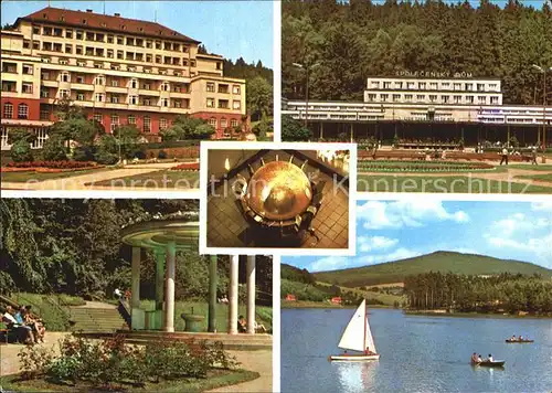 Lazne Luhacovice Palace sanatoriu Spolecensky dum Premen Ottovka Prehrada Pramen Vincentky Kat. Bad Luhatschowitz