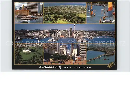 Auckland Teilansichten Hafen Bruecke Strand Kat. Auckland