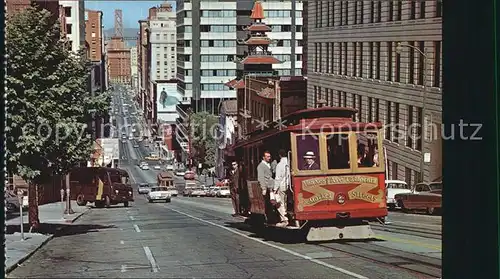 San Francisco California Cable Car California Street Kat. San Francisco