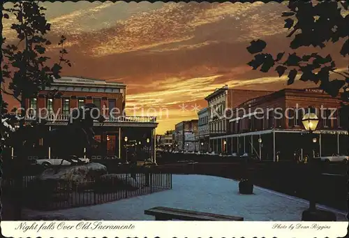 Sacramento California bei Sonnenuntergang Kat. Sacramento