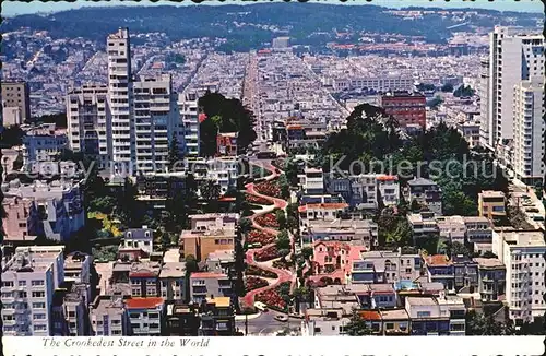 San Francisco California Fliegeraufnahme Lombard Street Kat. San Francisco