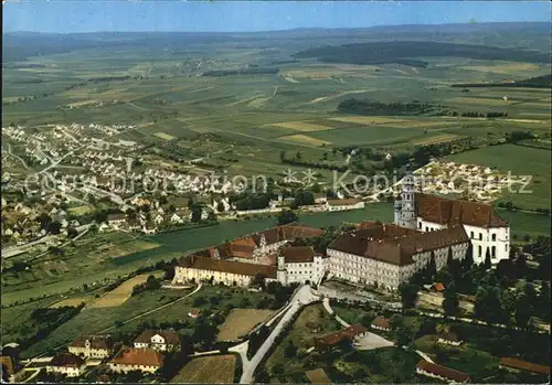 Neresheim Fliegeraufnahme mit Benediktinerkloster Kat. Neresheim