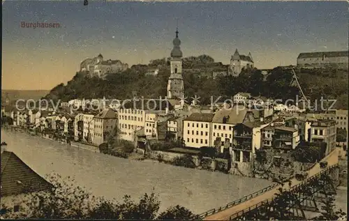 Burghausen Freising Teilansicht Burg Kirche Kat. Kirchdorf a.d.Amper