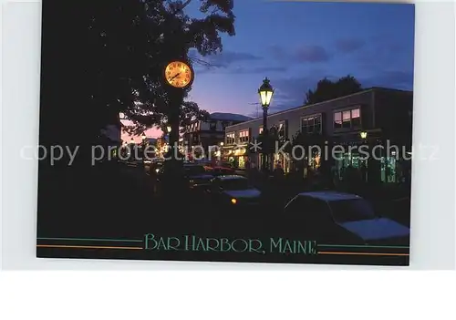 Bar Harbor at dusk Kat. Bar Harbor