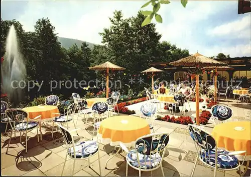 Klosterreichenbach Restaurant Pension Cafe Groeger Terrasse Kat. Baiersbronn