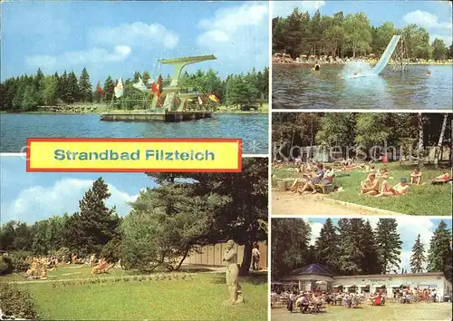 Schneeberg Erzgebirge Strandbad Filzteich Kat. Schneeberg