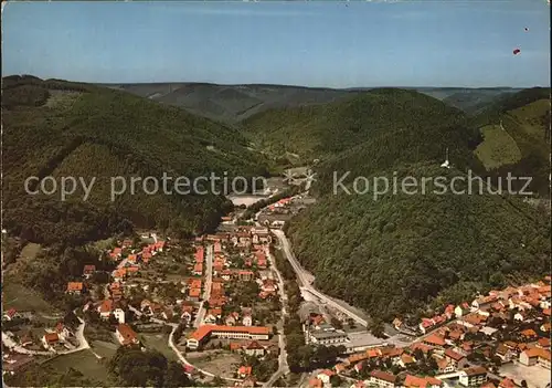 Bad Lauterberg Fliegeraufnahme mit Luttertal Kat. Bad Lauterberg im Harz