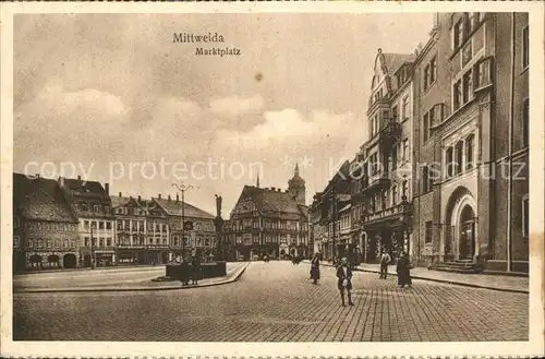 Mittweida Marktplatz Kat. Mittweida