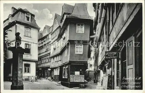 Frankfurt Main Goldhutgasse Kat. Frankfurt am Main