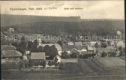 Finsterbergen Blick vom Kurhaus Kat. Finsterbergen Thueringer Wald