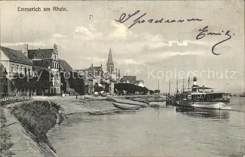 Emmerich Rhein Teilansicht Schiffslandeplatz Kat. Emmerich am Rhein