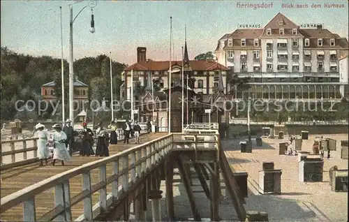 Heringsdorf Ostseebad Usedom Kurhaus Seebruecke Kat. Heringsdorf