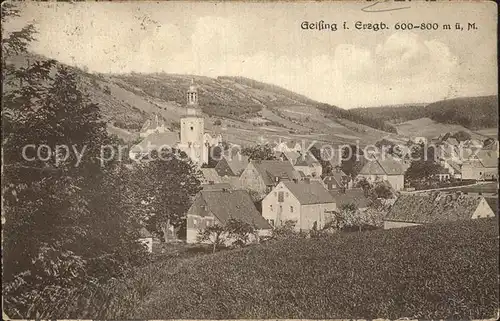 Geising Erzgebirge Panorama Kat. Geising Osterzgebirge