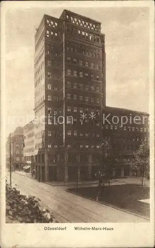 Duesseldorf Wilhelm Marx Haus Kat. Duesseldorf