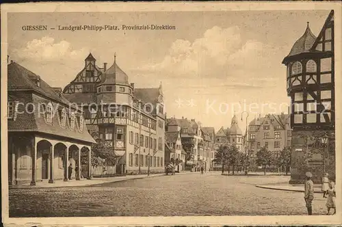 Giessen Lahn Landgraf Philipp Platz Provinzial Direktion Kat. Giessen