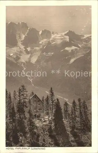 Fafleralp Loetschental Hotel Panorama Kat. Blatten VS