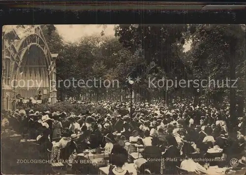 Berlin Zoologischer Garten Konzertplatz am Muschelpavillon Kat. Berlin