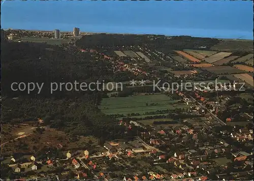 Cuxhaven Nordseebad Fliegeraufnahme mit Wernerwald Kat. Cuxhaven