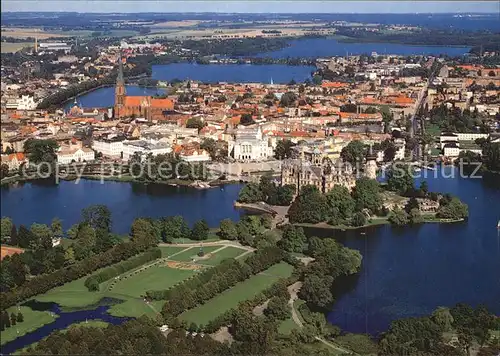 Schwerin Mecklenburg Fliegeraufnahme Kat. Schwerin