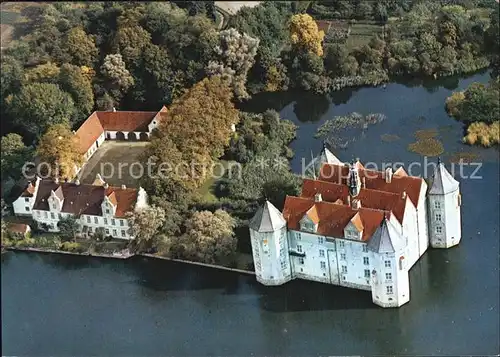 Gluecksburg Ostseebad Fliegeraufnahme Schloss Kat. Gluecksburg (Ostsee)