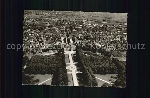 Schwetzingen Fliegeraufnahme Schloss Kat. Schwetzingen