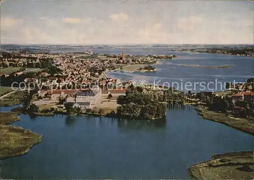 Schleswig Schlei Fliegeraufnahme Kat. Erfde