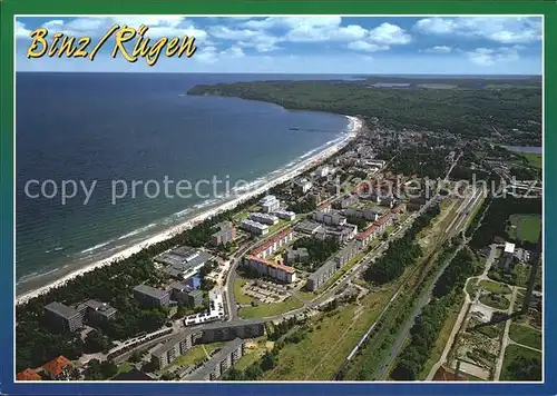 Binz Ruegen Fliegeraufnahme Kat. Binz