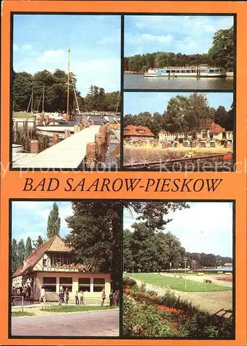 Pieskow Bad Saarow Strand Hafen Park Kat. Bad Saarow Pieskow