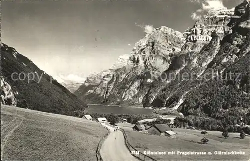 Kloentalersee Pragelstrasse Glaernischkette Kat. Kloental