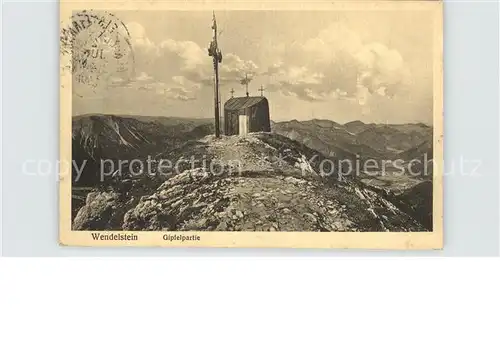 Wendelstein Berg Gipfelpartie Kat. Bayrischzell