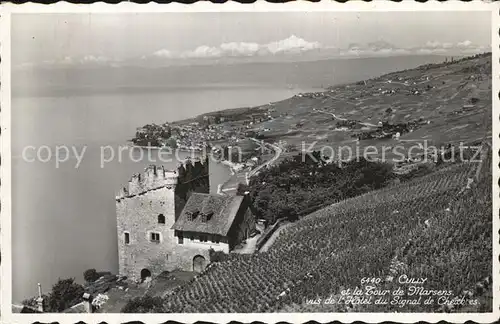 Cully VD Tour de Marsens Hotel du Signal de Chexbres Lac Leman Genfersee Kat. Cully