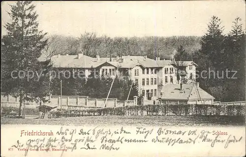 Friedrichsruh Hamburg Schloss Kat. Hamburg