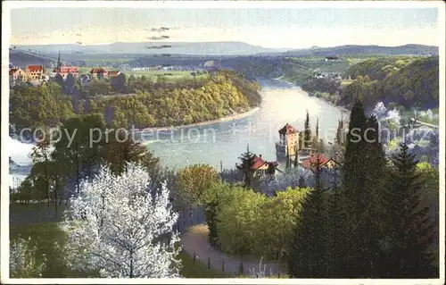 Schaffhausen SH Panorama Rheinfall Photochromie Serie 377 No 5193 Kat. Schaffhausen