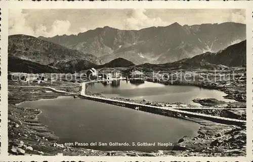 Gotthardpass Passo del San Gottardo Hospiz Gebirgspass Bergsee Alpen