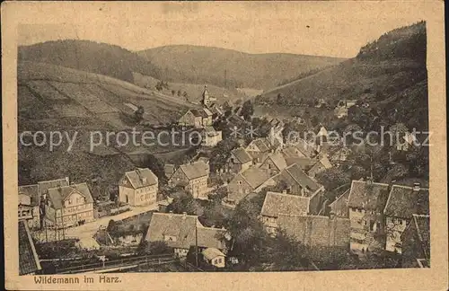 Wildemann Ansicht Kirche Kat. Wildemann Harz