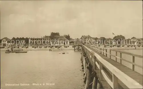 Dahme Ostseebad Strand Seebruecke Kat. Dahme