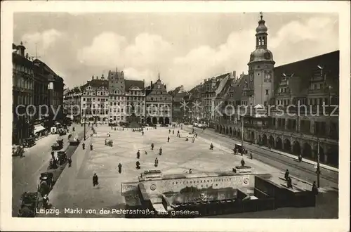 Leipzig Markt Petersstrasse Kat. Leipzig