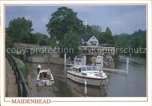 Maidenhead Riverside Schleuse Kat. Windsor and Maidenhead