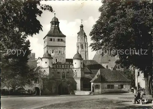 Weissenburg Bayern Ettlinger Tor Kirchturm Kat. Weissenburg i.Bay.