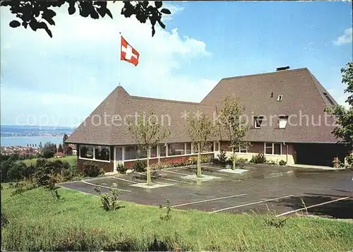 Fruthwilen Hotel Restaurant Haldenhof Schweizer Flagge Bodensee Kat. Fruthwilen