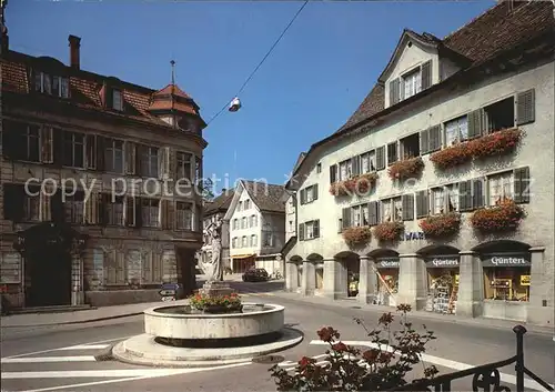 Weinfelden Zentrum Brunnen Kat. Weinfelden