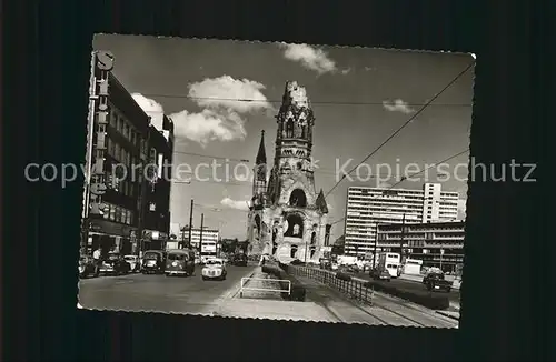 Berlin Charlottenburg Tauentzienstrasse Kaiser Wilhelm Gedaechtniskirche Kat. Berlin