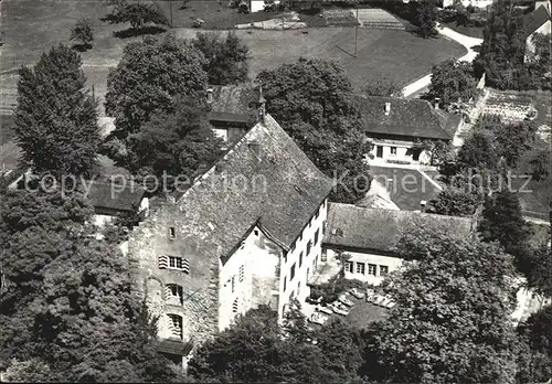 Hohentannen TG Schloss Oetlishausen Landschulheim Fliegeraufnahme Kat. Hohentannen