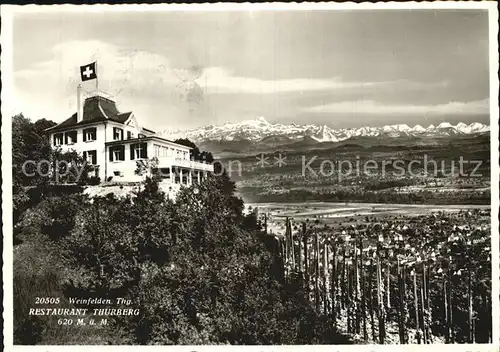 Weinfelden Restaurant Thurberg Alpenblick Kat. Weinfelden