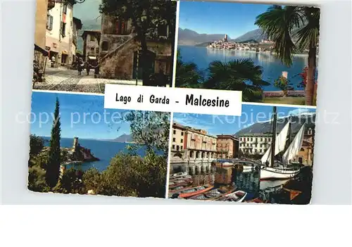 Malcesine Lago di Garda Stadtansichten  Kat. Malcesine