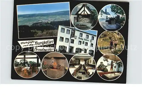 Bruchweiler Baerenbach Panorama Gasthaus Burgkeller Kat. Bruchweiler Baerenbach