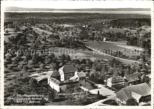 Amriswil TG Fliegeraufnahme mit Schloss Hagenwil und Bodensee Kat. Amriswil