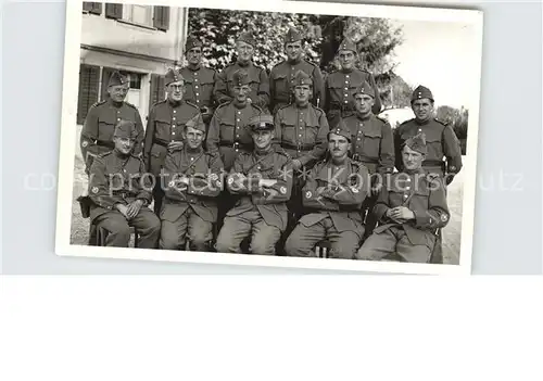 Teufenthal AG Soldaten Gruppenfoto Kat. Teufenthal AG